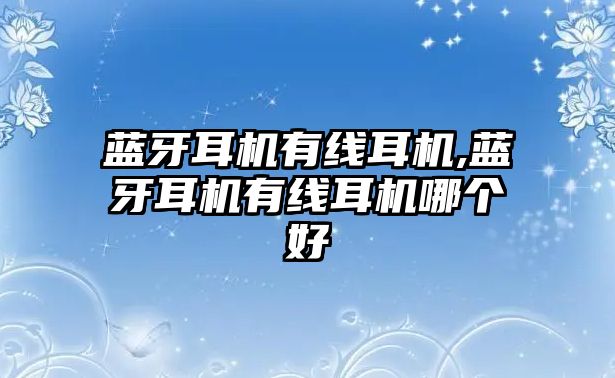 藍(lán)牙耳機(jī)有線耳機(jī),藍(lán)牙耳機(jī)有線耳機(jī)哪個(gè)好