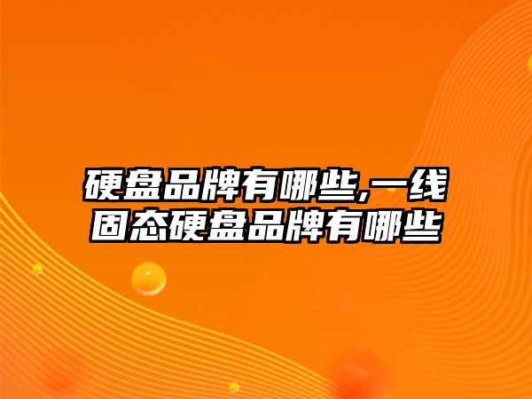 硬盤品牌有哪些,一線固態(tài)硬盤品牌有哪些