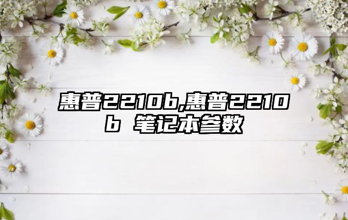 惠普2210b,惠普2210b 筆記本參數(shù)