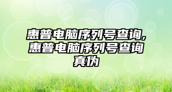 惠普電腦序列號查詢,惠普電腦序列號查詢真?zhèn)? class=